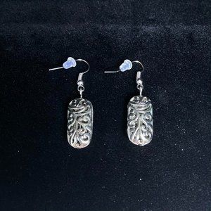 Handcrafted Silver Antique Style Earrings